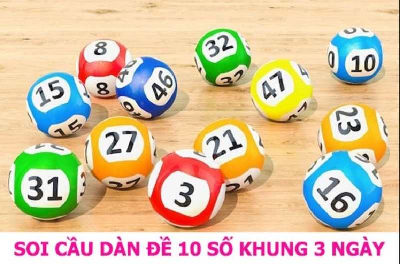 Dàn đề 10 số khung 3 ngày